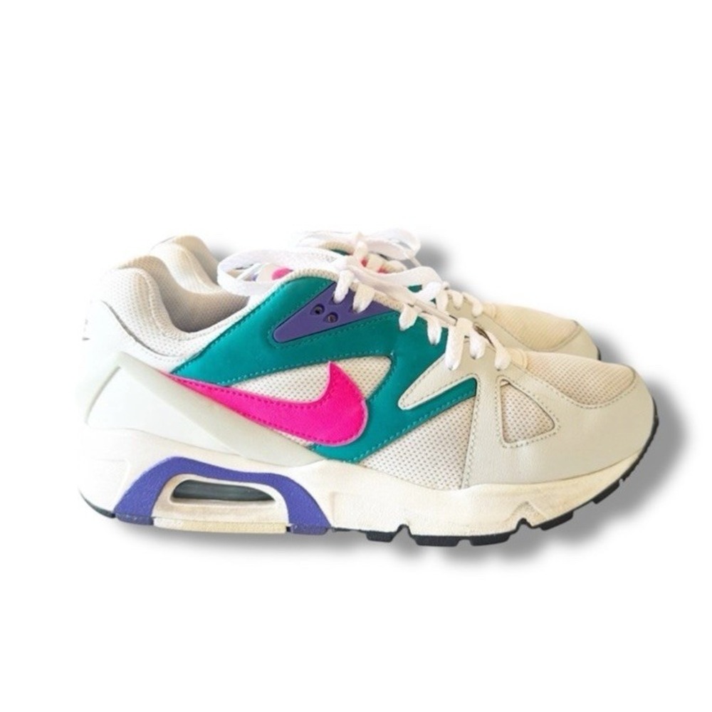 Nike Air Structure Triaz 91 Running Shoes White Teal Pink CZ1529-100 Women's 8
